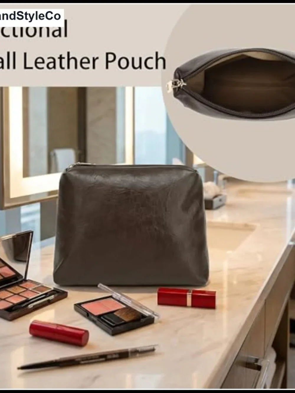 Slouchy Hobo Shoulder Bag PU Faux Leather Everyday Purse